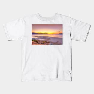 The sunset at the beach Megali Ammos of Marmari in Evia, Greece Kids T-Shirt